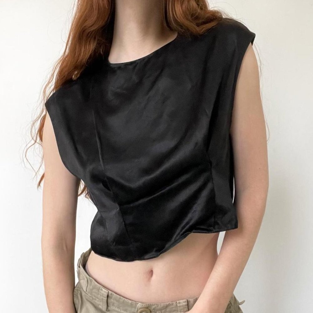 VINTAGE MIU MIU CROPPED BLOUSE
